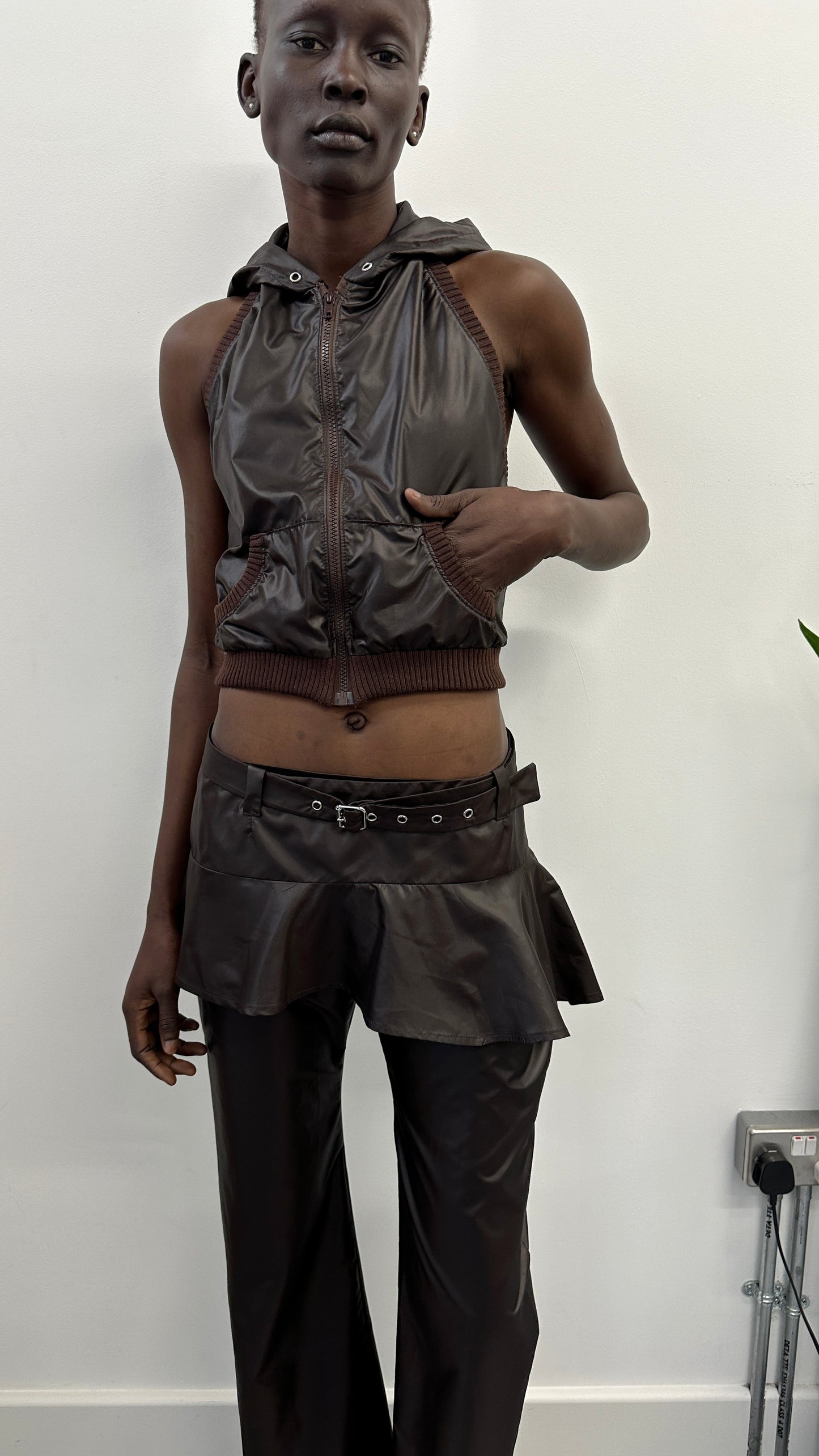 Brown Halter Top