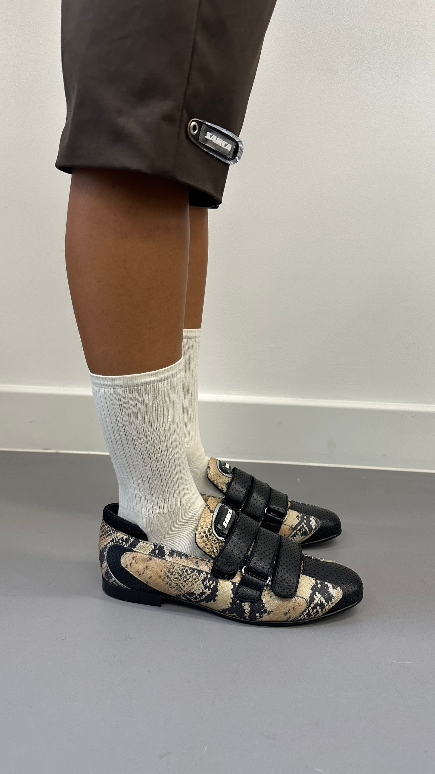 '1 Loafer Trainer snake print unisex.