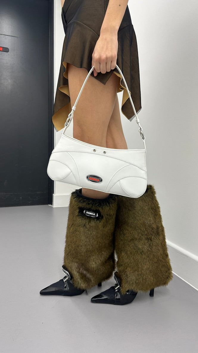 '7 "BRAN" FAUX FUR HIGH HEEL BOOTS