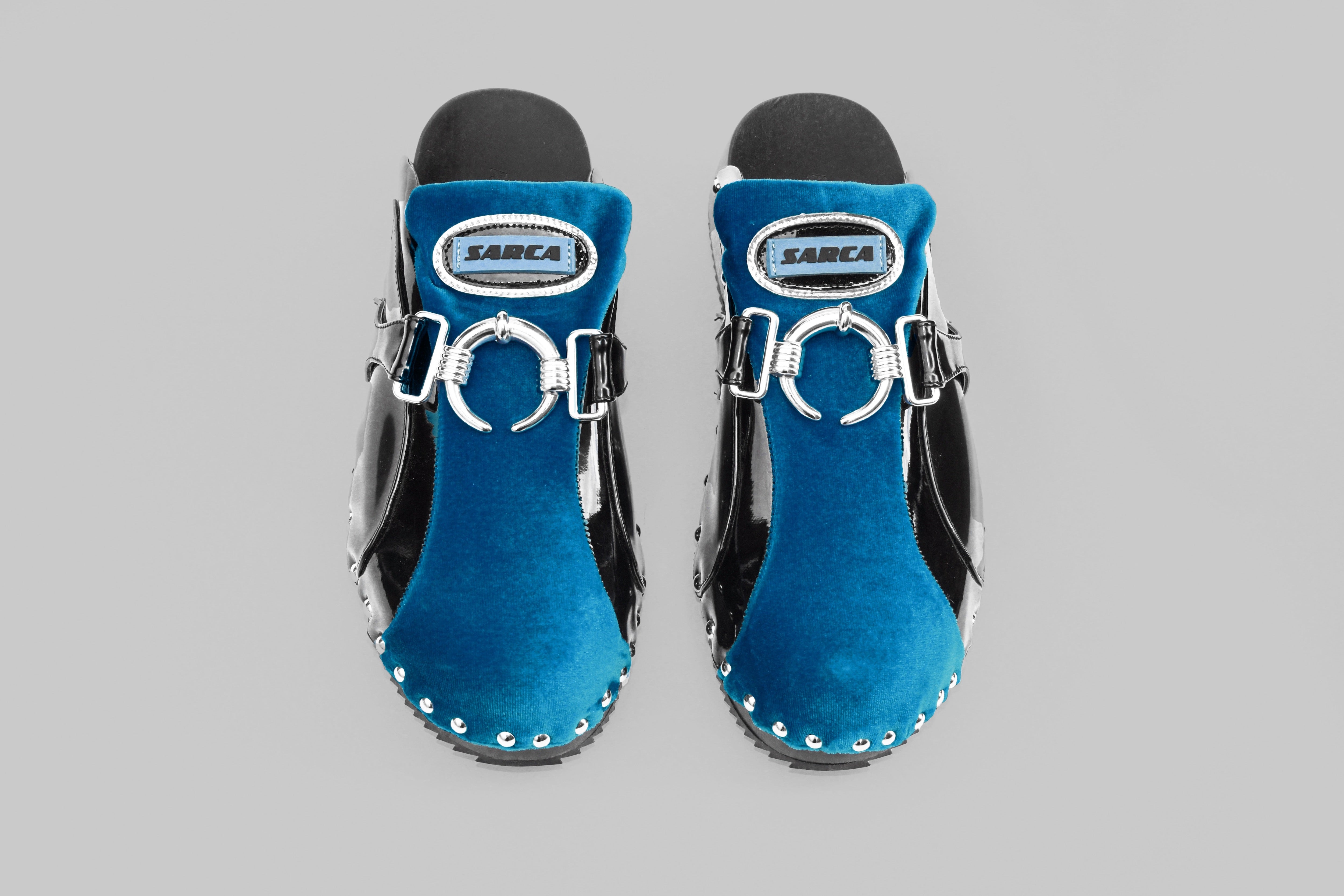 SS23 Beetle Clog Blue Black