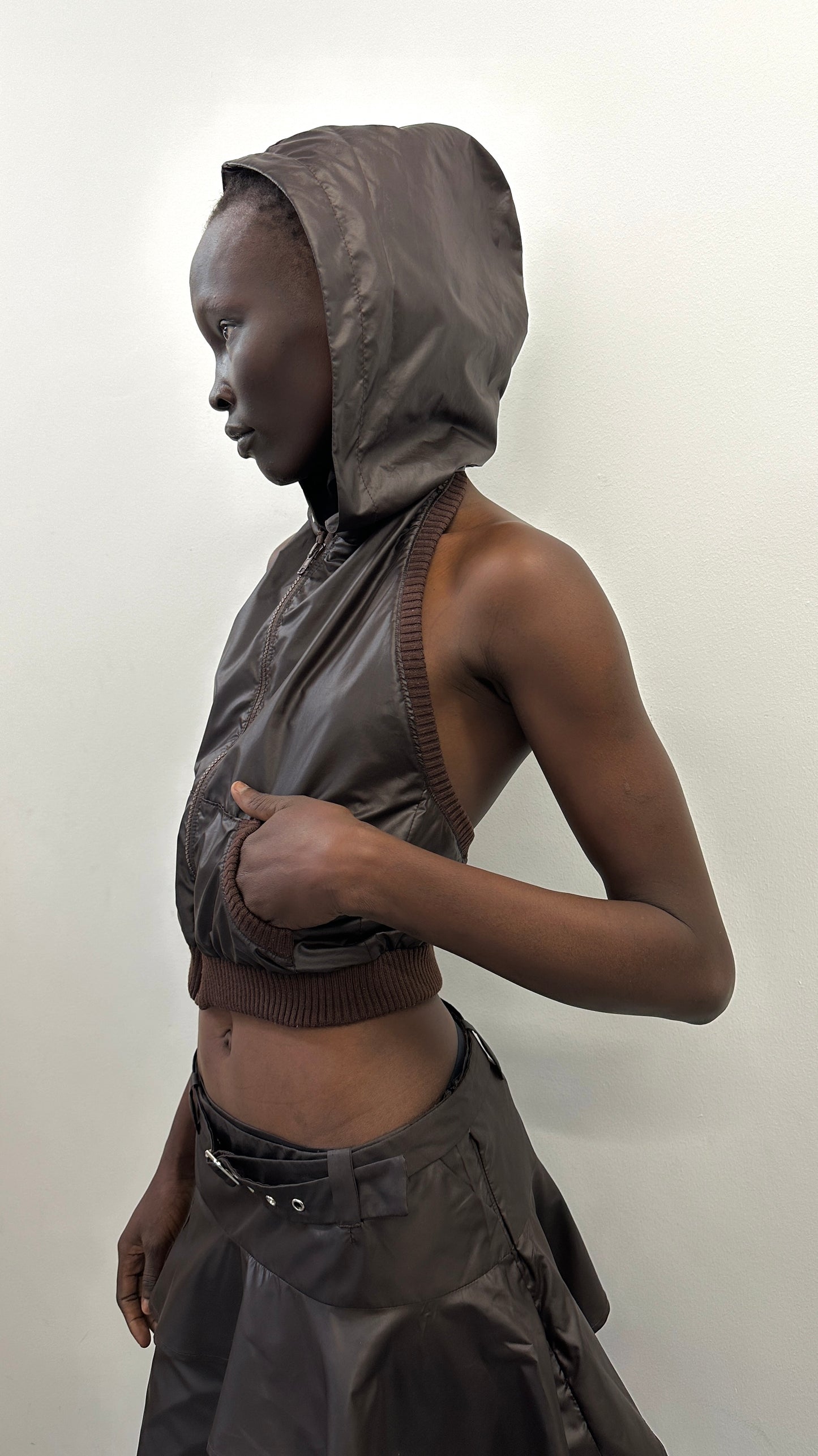Brown Halter Top
